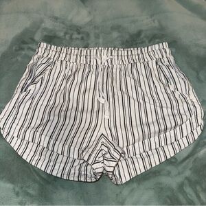 Billabong Black and White Striped Shorts